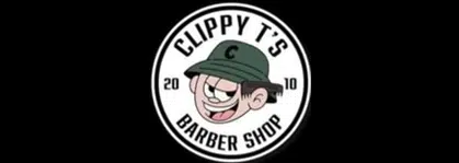 Clippy T’s Barbershop logo Clippy T’s Barbershop logo