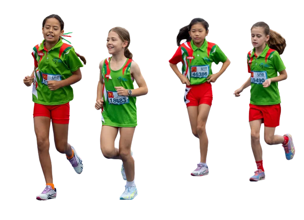U10 kids running